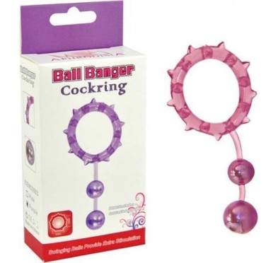 Pierścień- Ball Banger Cockring 2 Balls